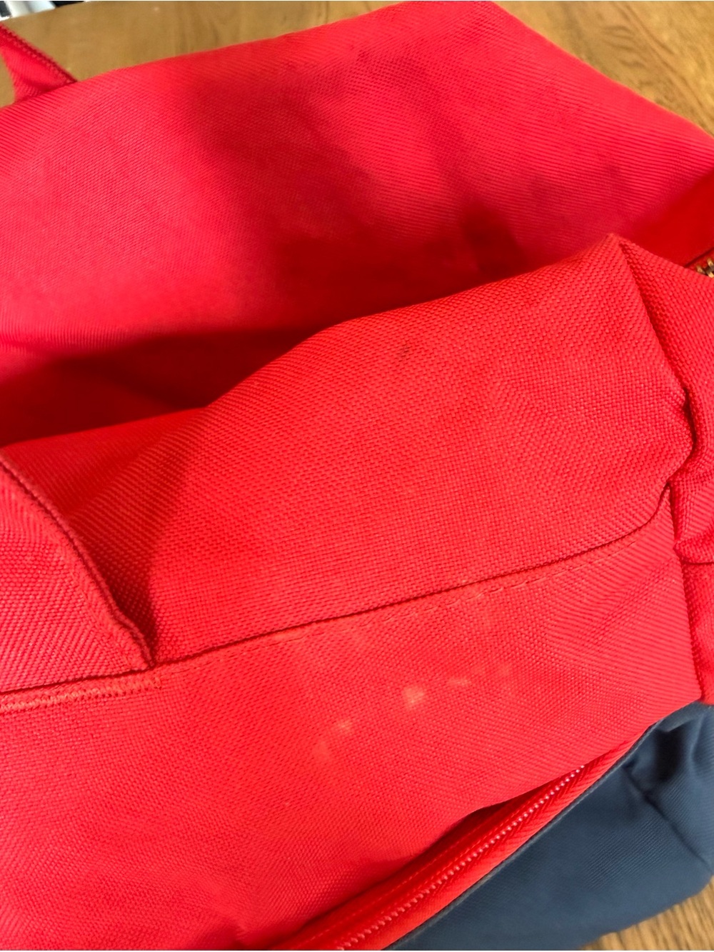 Herschel Supply Co Novel Red Navy Colorblock Duffle Weekender Bag OS - Picture 16 of 16